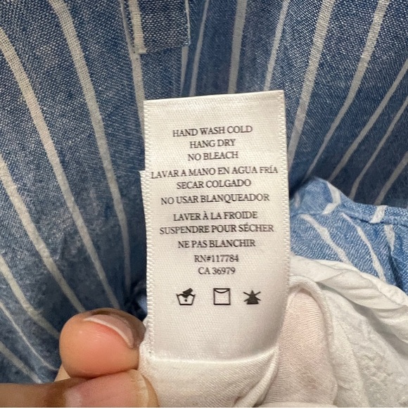 RAILS Emma St Germain stripe Blue & White Striped Dress Size Medium - Picture 5 of 8